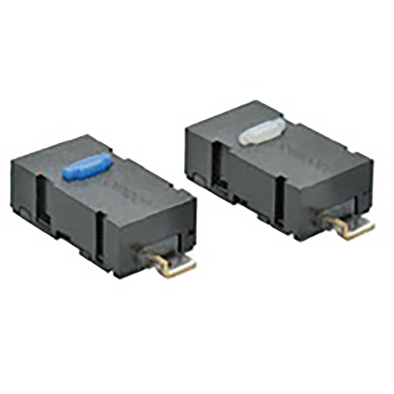 10 pcs - Omron Button Subminiature Micro Switch, Surface Mount Terminal, 1 mA, SPST, IP40