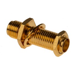 1 pcs - Amphenol RF, jack Panel Mount SMA Connector, 50Ω, Solder Termination, Straight Body