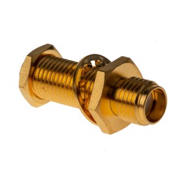 1 pcs - Amphenol RF, jack Panel Mount SMA Connector, 50Ω, Solder Termination, Straight Body