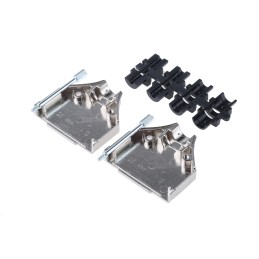 1 pcs - MH Connectors MHDTZK Series Zinc D Sub Backshell, 25 Way, Strain Relief