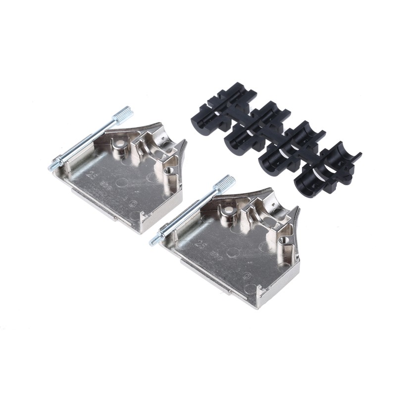 1 pcs - MH Connectors MHDTZK Series Zinc D Sub Backshell, 25 Way, Strain Relief