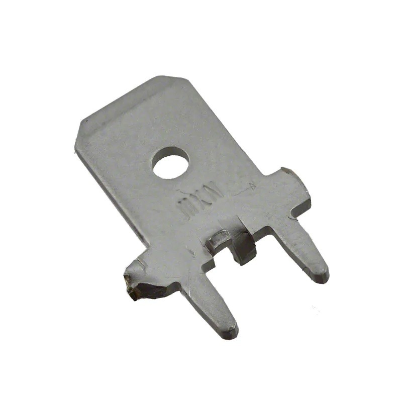 50 pcs - Molex 19705 Uninsulated Male Spade Connector, PCB Tab, 6.35 x 0.81mm Tab Size