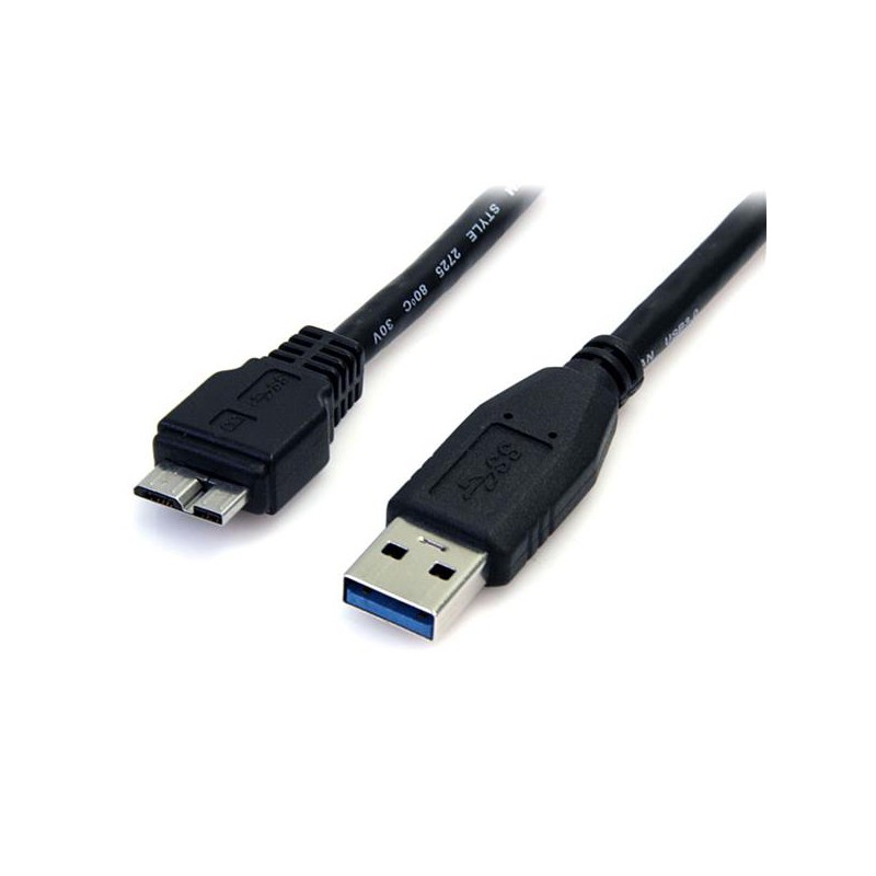 1 pcs - StarTech.com USB 3.0 Cable, Male USB A to Male Micro USB B Cable, 0.5m