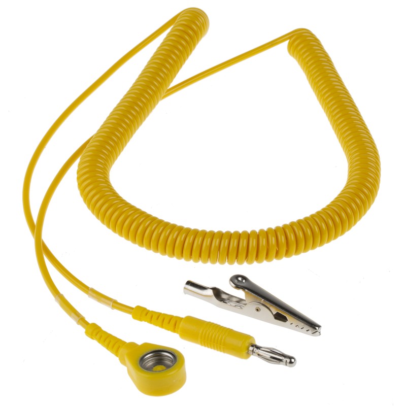 1 pcs - RS PRO ESD Grounding Cord With 10 mm Socket