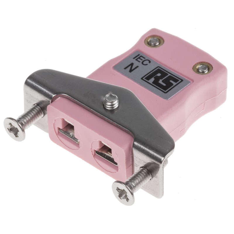 1 pcs - RS PRO Panel Mount Thermocouple Connector for Use with Type N Thermocouple, Miniature Size, IEC Standard
