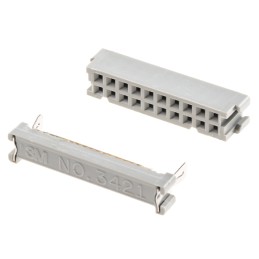 1 pcs - 3M 20-Way IDC Connector Socket for Cable Mount, 2-Row