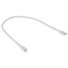 1 pcs - RS PRO Cat6a Male RJ45 to Male RJ45 Ethernet Cable, S/FTP, Grey LSZH Sheath, 0.5m