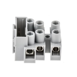 10 pcs - RS PRO Fuse Terminal Block, 3-Way, 10A, Screw Down Termination