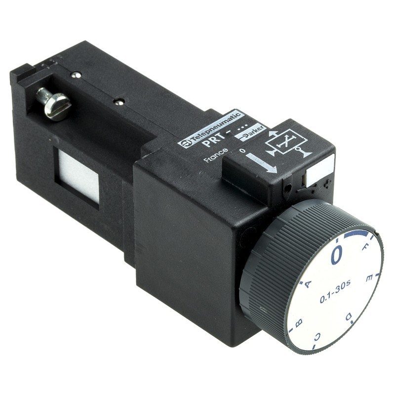 1 pcs - Parker PRT series 0.1s to 30s Pneumatic Timer, 8 bar max