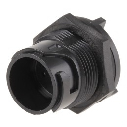 1 pcs - Bulgin Circular Connector, 3 Contacts, Rear Mount, Miniature Connector, Socket, Male, IP66, IP68, IP69K, Buccaneer 4000