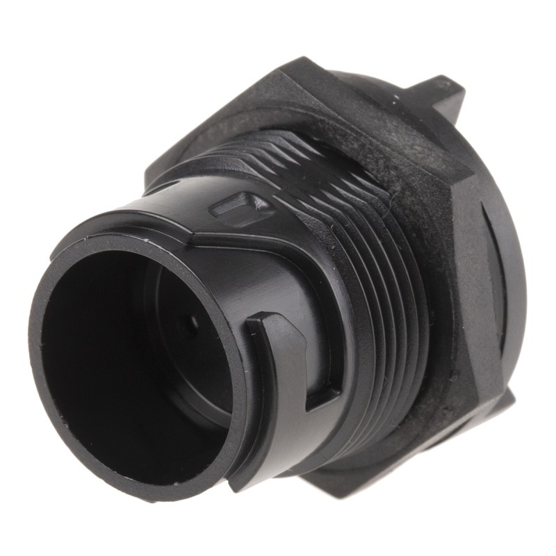 1 pcs - Bulgin Circular Connector, 3 Contacts, Rear Mount, Miniature Connector, Socket, Male, IP66, IP68, IP69K, Buccaneer 4000