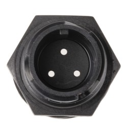 1 pcs - Bulgin Circular Connector, 3 Contacts, Rear Mount, Miniature Connector, Socket, Male, IP66, IP68, IP69K, Buccaneer 4000