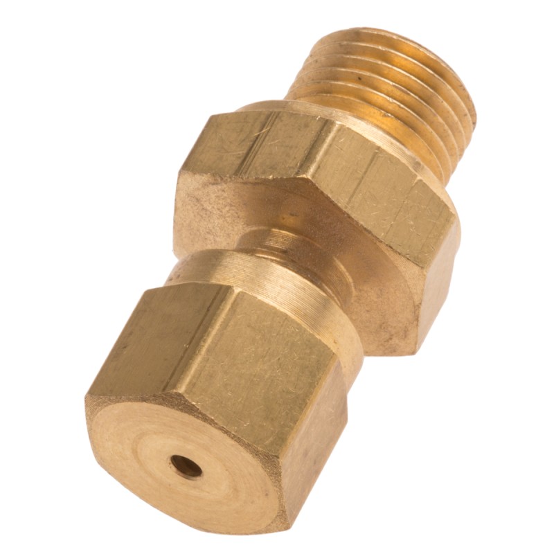1 pcs - RS PRO In-Line Thermocouple Compression Fitting for Use with Thermocouple, 1/8 BSPP, 1.5mm Probe, RoHS Compliant