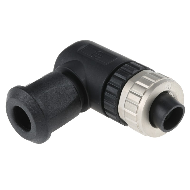 1 pcs - Harting Circular Connector, 4 Contacts, Cable Mount, M12 Connector, Socket, Female, IP67, M12 Series