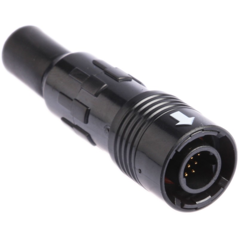 1 pcs - Hirose Circular Connector, 12 Contacts, Cable Mount, Miniature Connector, Plug, Male, IP67, IP68, HR30 Series