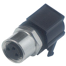 1 pcs - Binder Circular Connector, 3 Contacts, Panel Mount, M8 Connector, Plug, Female, IP65, IP67, 718 Series