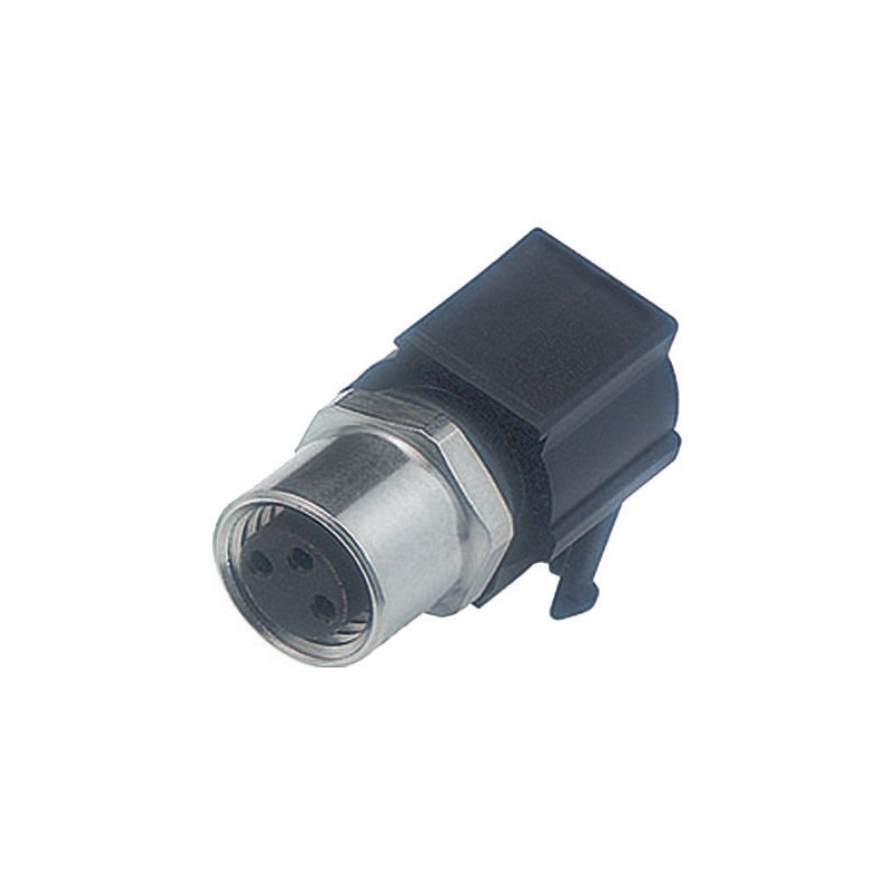 1 pcs - Binder Circular Connector, 3 Contacts, Panel Mount, M8 Connector, Plug, Female, IP65, IP67, 718 Series