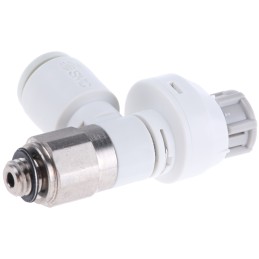 1 pcs - SMC AS Series Threaded Speed Controller, M5 x 0.8 Male Inlet Port x 6mm Tube Outlet Port