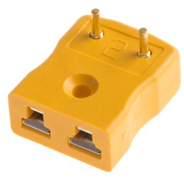 1 pcs - RS PRO PCB Mounting Thermocouple Connector for Use with Type K Thermocouple, Miniature Size, ANSI Standard