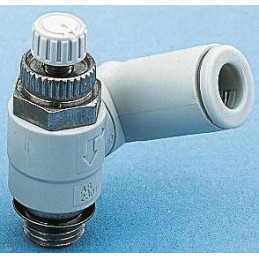 1 pcs - SMC AS Series Threaded Flow Regulator x 6mm Tube Outlet Port
