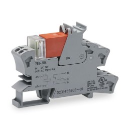 1 pcs - Wago 788 Series Interface Relay, DIN Rail Mount, 24V dc Coil, SPDT, 16A Load