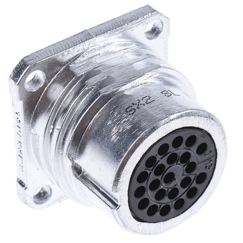 1 pcs - Amphenol Circular Connector, 22 Contacts, Panel Mount, Socket, Female, SL61 Series