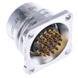 1 pcs - Amphenol Circular Connector, 22 Contacts, Panel Mount, Socket, Female, SL61 Series