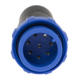 1 pcs - Bulgin Circular Connector, 8 Contacts, Cable Mount, Miniature Connector, Plug, Male, IP68, Buccaneer 400 Series