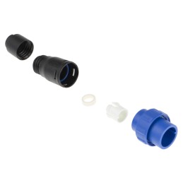 1 pcs - Bulgin Circular Connector, 8 Contacts, Cable Mount, Miniature Connector, Plug, Male, IP68, Buccaneer 400 Series