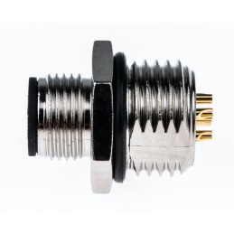 10 pcs - TE Connectivity Circular Connector, 5 Contacts, Panel Mount, M12 Connector, Plug, Male, IP67, M12 Series