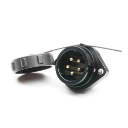 1 pcs - RS PRO Circular Connector, 5 Contacts, Flange Mount, Plug, Male, IP67
