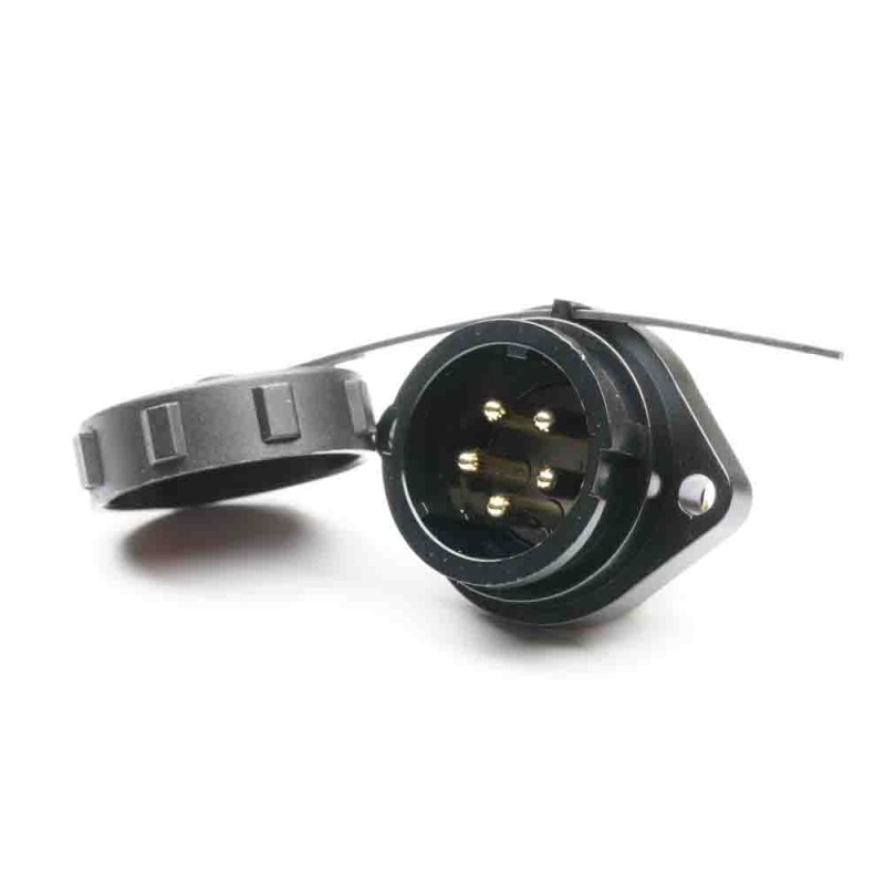 1 pcs - RS PRO Circular Connector, 5 Contacts, Flange Mount, Plug, Male, IP67