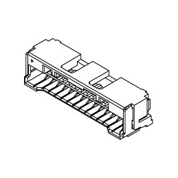 10 pcs - Molex CLIK-Mate Series Right Angle Surface Mount PCB Socket, 10-Contact, 1-Row, 1.5mm Pitch, Crimp Termination