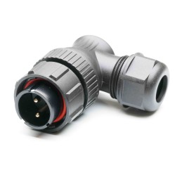 1 pcs - RS PRO Circular Connector, 2 Contacts, Cable Mount, Plug, Male, IP67