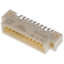 1 pcs - Harting 20 Way 2.54mm Pitch, Type 3B Class C2, 2 Row, Right Angle DIN 41612 Connector, Plug