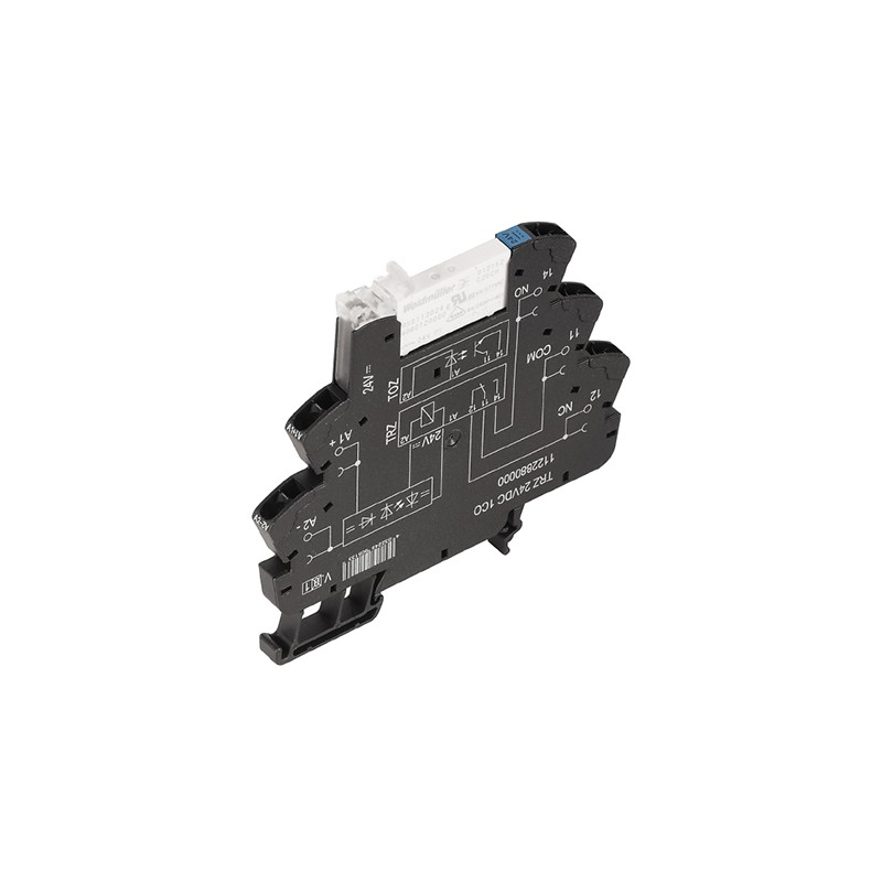 1 pcs - Weidmuller TRZ Series Interface Relay, DIN Rail Mount, 24V Coil, SPDT, 1-Pole
