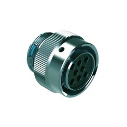 1 pcs - Amphenol Industrial Circular Connector, 8 Contacts, Cable Mount, Socket, Female, IP67, IP69K, Duramate AHDM Series