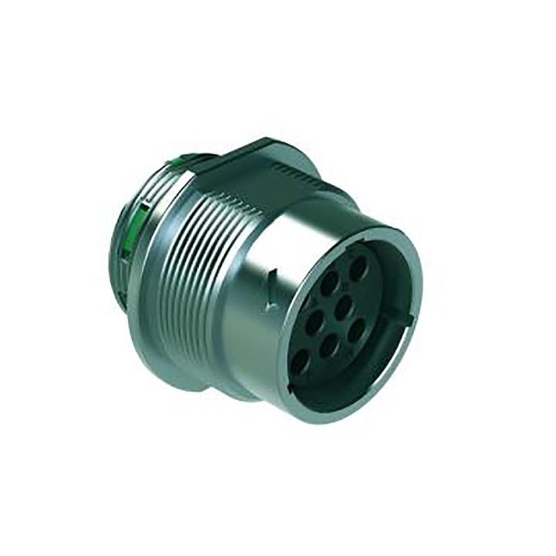 1 pcs - Amphenol Industrial Circular Connector, 8 Contacts, Cable Mount, Socket, Female, IP67, IP69K, Duramate AHDM Series