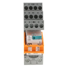 1 pcs - Phoenix Contact RIF-2-RSC-LDP-24DC/2X21 Series Interface Relay, DIN Rail Mount, 24V dc Coil, DPDT, 2-Pole