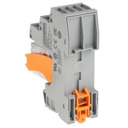 1 pcs - Phoenix Contact RIF-2-RSC-LDP-24DC/2X21 Series Interface Relay, DIN Rail Mount, 24V dc Coil, DPDT, 2-Pole