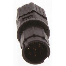 1 pcs - Amphenol Industrial Circular Connector, 8 Contacts, Cable Mount, Plug, Male, IP67, Ceres Series