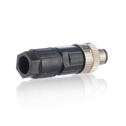 1 pcs - Phoenix Contact Circular Connector, 4 Contacts, Cable Mount, M12 Connector, Socket, Male, IP65, IP67, SACC Series
