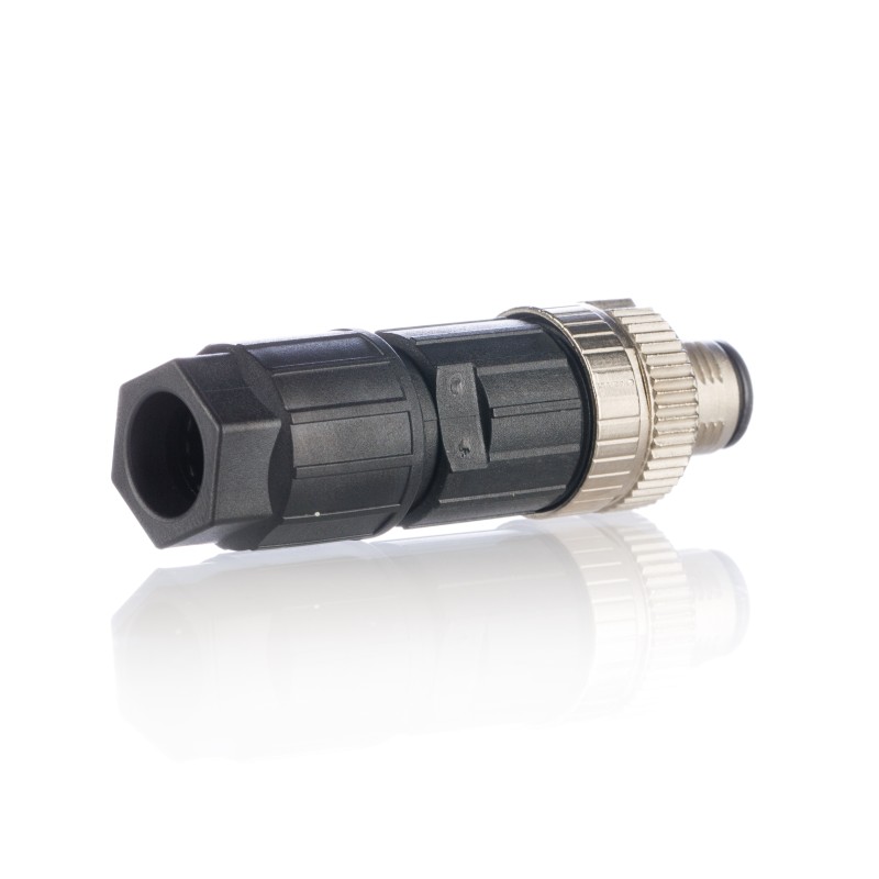 1 pcs - Phoenix Contact Circular Connector, 4 Contacts, Cable Mount, M12 Connector, Socket, Male, IP65, IP67, SACC Series