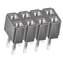1 pcs - Samtec CES Series Straight Through Hole Mount PCB Socket, 8-Contact, 2-Row, 2.54mm Pitch, Through Hole Termination
