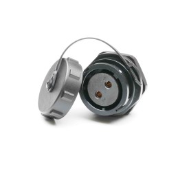 1 pcs - RS PRO Circular Connector, 2 Contacts, Panel Mount, Socket, Female, IP67