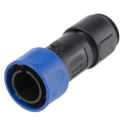 1 pcs - Bulgin Circular Connector, 3 Contacts, Cable Mount, Miniature Connector, Plug, Male, IP66, IP68, IP69K, Buccaneer 4000