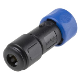 1 pcs - Bulgin Circular Connector, 3 Contacts, Cable Mount, Miniature Connector, Plug, Male, IP66, IP68, IP69K, Buccaneer 4000
