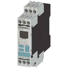1 pcs - Siemens Current Monitoring Relay, 3 Phase, DPDT, DIN Rail