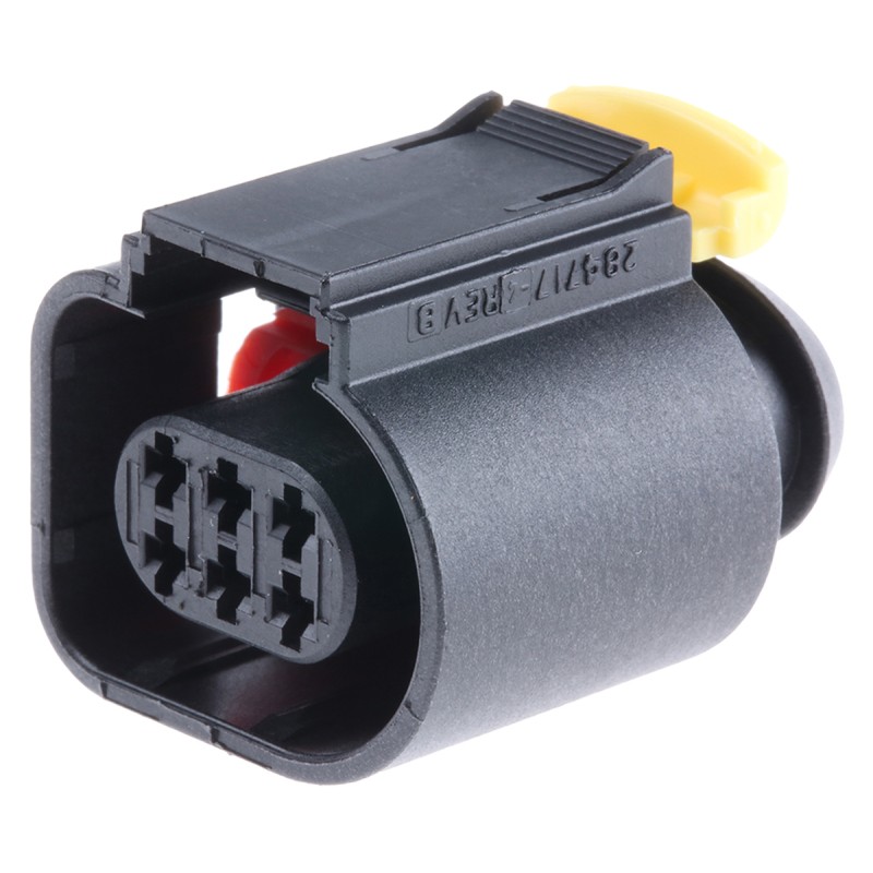 10 pcs - TE Connectivity, Micro Timer II Automotive Connector Socket 6 Way