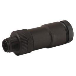 1 pcs - Murrelektronik Circular Connector, 4 Contacts, Cable Mount, M12 Connector, Plug, Male, IP67, 7000 Series